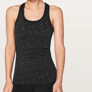 Lululemon Athletica Black Speckled Tank Top